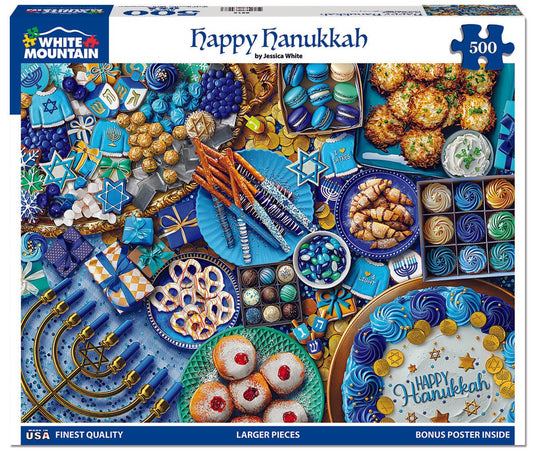 Happy Hanukkah (2016pz) - 500 Piece Jigsaw Puzzle