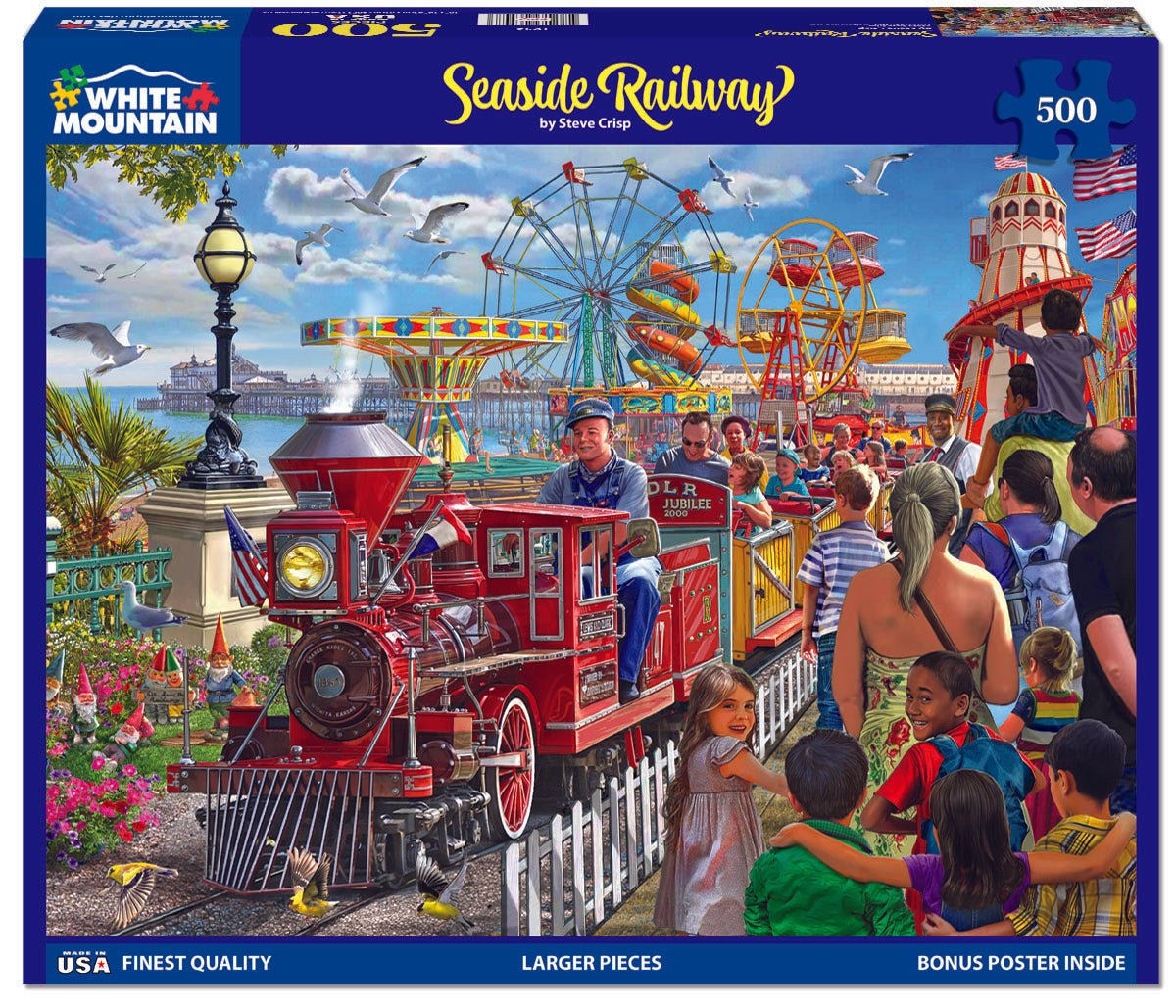 Seaside Railway (1943pz) - 500 Piece Jigsaw Puzzle