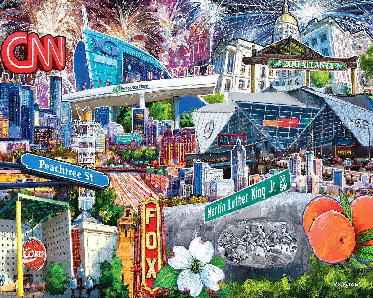 I Love Atlanta (2143pz) - 1000 Piece Jigsaw Puzzle