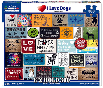 I Love Dogs (2149pz) - 300 Piece Jigsaw Puzzle
